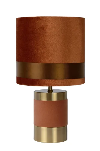 Настольная лампа Extravaganza Frizzle 10500/81/43 Lucide коричневая 1 лампа, основание коричневое металл в стиле винтаж современный  фото 2